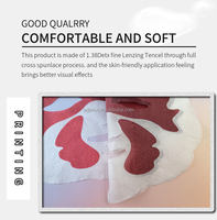 Masque facial jetable portable en Tencel pour soins de la peau et traitement de beauté, outils DIY, thermochromique, 220x200mm, tissage uni