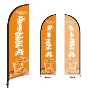 Banderas de Plumas Publicitarias para Exteriores, Resistentes al Agua, con Logotipo Personalizado, Banderas de Playa de Fábrica, Impresión Digital a una Cara, Fibra de Vidrio - Product Image 2