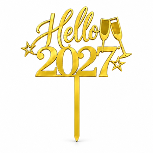 Decorazioni per Torte in Acrilico per <span class=keywords><strong>Capodanno</strong></span> 2027, Accessori per Torte di Compleanno, Decorazioni per Feste di Fine Anno, Vendita all'Ingrosso - Product Image 6