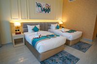 Offre Spéciale Ritz-Carlton en cuir véritable meubles de salon d'hôtel en bois rond projets de meubles rembourrés de chambre d'hôtel du Moyen-Orient