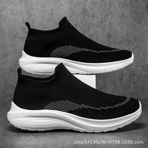 A09 sepatu lari pria, sneaker kasual ringan jala bernafas untuk olahraga nyaman berjalan Jogging Gym - Product Image 2