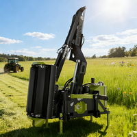 Desbrozadora de brazo articulado hidráulico versátil para tractor, compacta, ligera y económica