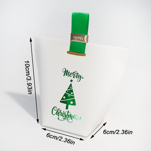 Wholesale Low MOQ 6x6x10cm Small Gift Bag Christmas Present Packaging Bag <b>Paper</b> Shopping Bags for Small Business - Product Image 6