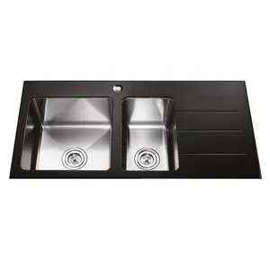 China supplier double bowl 304/201 Stainless Steel kitchen sink