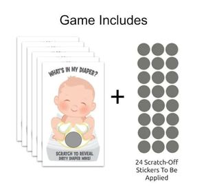 Tùy Chỉnh Bé Tắm Trò Chơi Scratch <span class=keywords><strong>Off</strong></span> Thẻ Máy In Giấy - Product Image 5