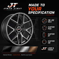Jantes en alliage d'aluminium forgé monobloc 6061T6 personnalisées JTO 18-22 pouces, couleur bronze foncé, concaves profondes, à rayons en Y, pour voitures de performance