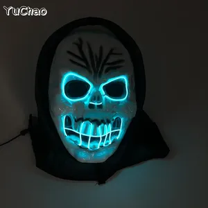 Máscara <span class=keywords><strong>de</strong></span> fantasma LED Festival <span class=keywords><strong>de</strong></span> Halloween Máscara <span class=keywords><strong>de</strong></span> fiesta Disfraz Cosplay Máscara <span class=keywords><strong>de</strong></span> fantasma Fiesta <span class=keywords><strong>de</strong></span> <span class=keywords><strong>terror</strong></span> Discoteca Show Props Máscara <span class=keywords><strong>de</strong></span> fantasma <span class=keywords><strong>Terror</strong></span> - Product Image 3