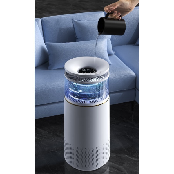 Top Fill Mistless Electric Humidifier OEM Antibacterial Room Humidifier Factory Lighting Function Humidifiers for Bedroom
