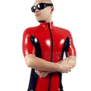 Klassischer & sexy Ganzkörper-Latex-Bodysuit für Männer aus Natur latex