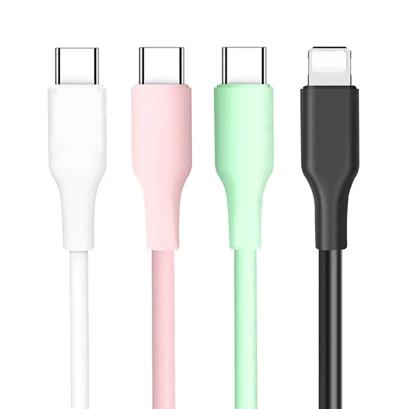 JMTO Silicone USB Cable For IPhone 14 13 2.4A 3A Fast Charging Lighting Cable For IPhone USB Charger Data Cable