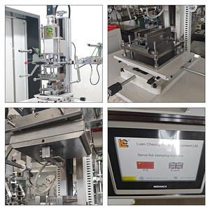 Macchina Avanzata per Stampa <span class=keywords><strong>a</strong></span> Caldo con Controllo Servoassistito per Scatole di Penne in Legno e Segnaletica di Sicurezza in PVC - Product Image 4