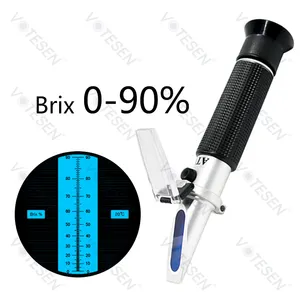 مقياس السكر 0-90% للفواكه الحلوة لتجربة معدل السكر مقياس تقسيم من Brix