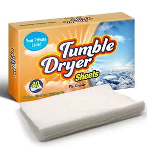 OEM Brand Tumble Dyer Sheets Fabric Softener Sheets With Flower Scents Last Long Fragrance
