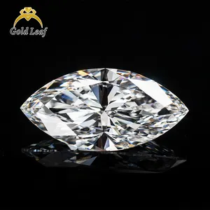 Goldleaf In Stock Wholesale Lad Diamonds Marquise Cut 0.5CT 1CT 2CT 3CT 4CT 5CT IGI HPHT Lab Grown Diamond