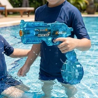 Pistolet à eau automatique en plastique ABS, 23 cm, 350 ml, nouvelle arrivée, jouet électrique à piles, jeux de tir en plein air