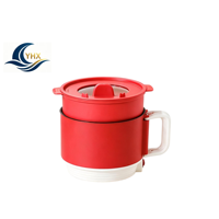 Mini autocuiseur électrique multifonctionnel d'usine, avec revêtement antiadhésif intégré, petite marmite de cuisson portable, petit récipient électrique chauffant