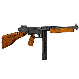 Mal King 14022 Militaire Oorlog Serie Wapens Thompson Machinepistool Model Jongen Training Speelgoed Splits Geschenken Bouwstenen Sets