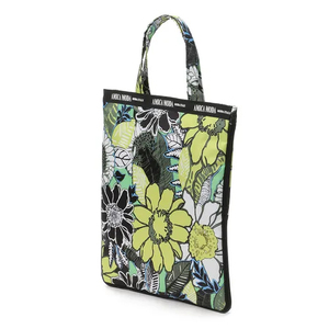 Modern Floral Pattern Durable Foldable Waterproof Polyester Handbag with Zipper Closure Chain Strap and Large Capacity - Product Image 6