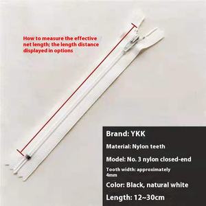 Per YKK n. 3 vera cerniera in Nylon per pantaloni copri trapunta abiti da lavoro-cerniera in plastica multiuso dal produttore - Product Image 2
