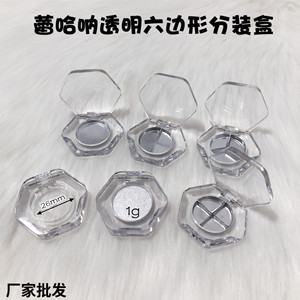 Transparent Cosmetic Palette 26mm Pressed Powder Sample <b>Box</b> With Cover For Makeup Organizers - Product Image 2