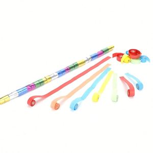 OEM Handheld Confetti Popper with Colorful Party Streamer Ribbon for Modern Celebrations - Product Image 2