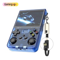 Consola de Juegos Portátil Gamegaga R36XX, Pantalla de 3.5 Pulgadas, 64 GB, WiFi, 2 Jugadores, Linux, Quad-core, Batería de 3000 mAh, Sistema de Videojuegos Retro