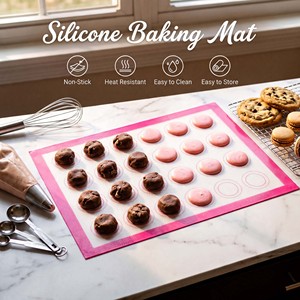 Tapete de Silicona para Hornear de 220*290*0.7mm con Marcas de Escala, Grado Alimenticio LFGB, Tapete para Horno para Repostería, Tamaño y Logotipo Personalizables - Product Image 6