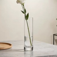 Vases cylindriques en verre pour bougies, décoration de table, vases transparents pour bougies flottantes de mariage MH-TZ0911