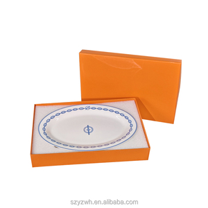 Керамические неглубокие тарелки для домашнего банкета, овальные, для подачи рыбы, ресторанная посуда - Product Image 1