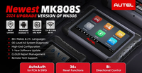 Autel MaxiCOM MK808S Herramienta de escáner de diagnóstico de coche bidireccional Codificación de llaves FCA Autoauth Android 11 Actualizado de MaxiCheck MK808