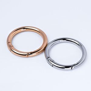 Factory-Direct Sales Ethnic Style Zinc Alloy Spring-Ring Open-End Keychain Rings Luggage Pendants and Metal <b>Snap</b> <b>Hooks</b> Bulk Pack - Product Image 2