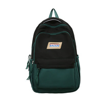 Sac à dos léger de couleur contrastée pour étudiant en informatique de grande capacité sac de voyage de loisirs en plein air