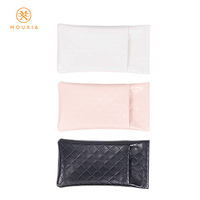 Pochette à lunettes en PU à motif losanges, plusieurs couleurs, vente en gros, logo personnalisé, étui de voyage rigide pour lunettes de lecture, cadeau pour opticien