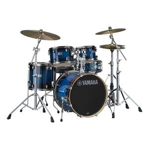 Pack de coques <span class=keywords><strong>Yamaha</strong></span> Super Sales Stage Custom Birch 5 pièces avec grosse caisse de 22 pouces Raven Black - Product Image 1