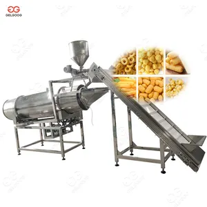 Patlamış atıştırmalık aroma makinesi tek davul toz tatlandırıcı hattı aperatifler gıda aroma makinesi