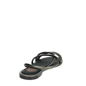 Sandalias Planas para Mujer Porronet 7010, Diseño con Tiras, Color Antracita - Product Image 3