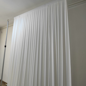 Bán chạy nhất 190G chất lượng cao gấp đôi nếp gấp Spandex rèm cửa, tuyệt vời draping và độ đàn hồi, cho trang trí tiệc cưới - Product Image 5