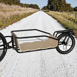 Bicicleta de Carga de Una Rueda de Polimadera de Moda, Carrito de Almacenamiento de Equipaje de Acero Negro, Remolques 8010 para Transporte en Bicicleta - Product Image 2