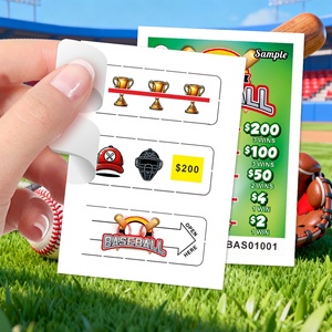 Pull Tab Tickets Sale Three-Seal Ticket Recyclable <b>Paper</b> Custom Pull Tab Lottery Design Game Rules Win Rate - Product Image 2