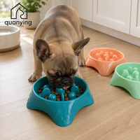 Seestern-Fressnapf mit Anti-Verschlucken-Funktion und Saugnapf-Basis für Hunde, Katzen, Kaninchen und Kleintiere