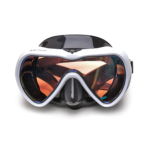 Aloma Professional Single Lens Snorkel Mask para pesca submarina Freediving Impermeable Buceo Gafas de natación Equipo de equipo - Product Image 5