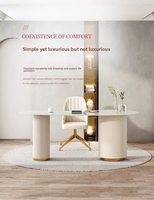 Bureau de direction moderne et contemporain en bois courbé, fabriqué en Chine, convertible et sur mesure
