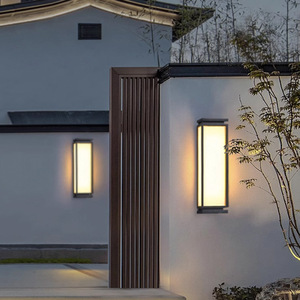 Lampe murale solaire moderne pour extérieur, étanche, pour cour, villa, portail, extérieur, autonomie de 16 à 24 heures - Product Image 4