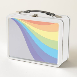 Impresión de embalaje Embalaje de metal <span class=keywords><strong>Rectangular</strong></span> Niños Almuerzo Caja de lata Grado alimenticio con asa para embalaje de calcetín de galleta de caramelo - Product Image 1