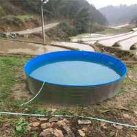 Réservoir d'eau en acier galvanisé de 10m3 - 1000m3 pour l'aquaculture/paysage aquatique/traitements de l'eau