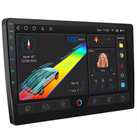 Autoradio universel portable 10,1 pouces Android 10 avec écran tactile GPS, Android Auto, CarPlay, processeur quadricœur, 4G/WiFi, montage sur tableau de bord