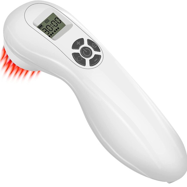 Portable Plastic 2in1 Infrared Red Light Therapy Device Battery Powered Handheld for Pain Relief Humans Pets 5200mAh