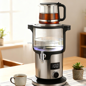 Bollitore elettrico elettrico in vetro intelligente moderno e digitale per il tè <span class=keywords><strong>turco</strong></span> bollitore Samovar doppio tè con teiera che fa il tè - Product Image 1