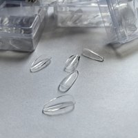 Faux ongles à construire, forme amande, demi-mat, couvrance totale, numérotés, pour extension