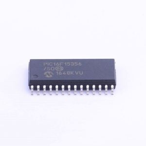 28KB 2KB RAM 4XPWMS COMPARATOR DAC ADC CWG 4XCLC 2 EUSART SPI/I2C - ราง/ท่อ PIC16F15356-I/SO - Product Image 1